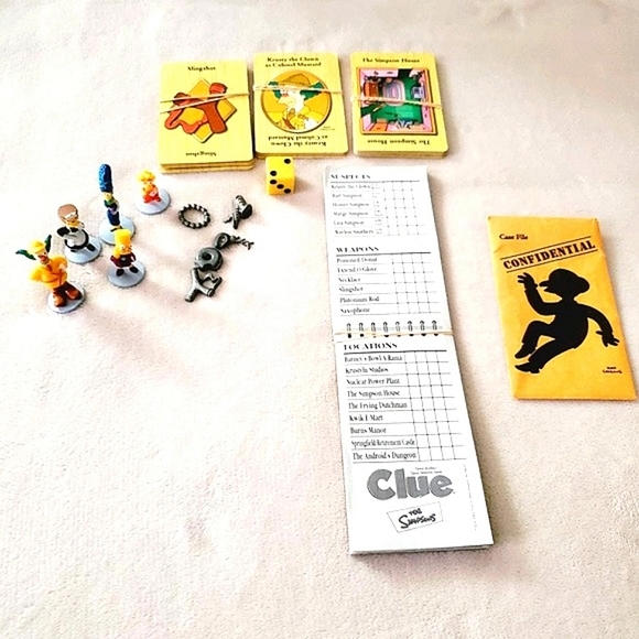 Simpsons 2002 Hasbro Clue Parker Bros Detective Board Game. Special Edition. - Picture 5 of 8